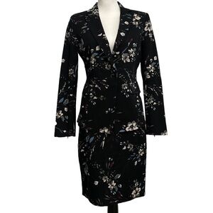 White House Black Market Women's Floral Print Blazer (4) and skirt (2).